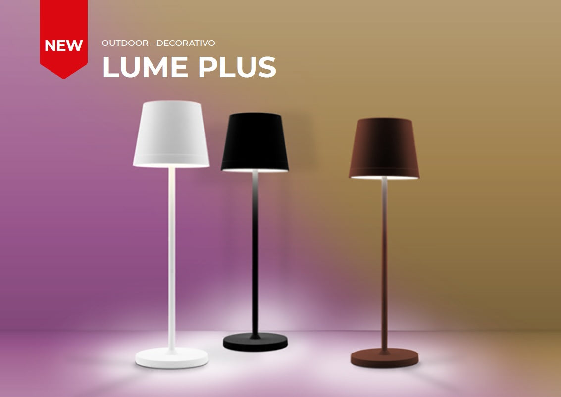 Lume Plus | Candeeiro de Mesa sem Fios LED 2,2W 190lm 2700K Preto