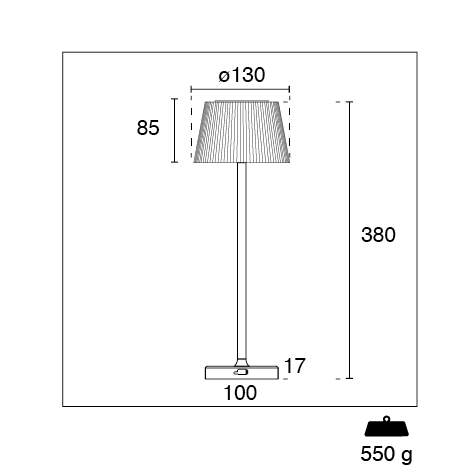 Margò | Candeeiro de Mesa sem Fios LED 4W 200lm 3000K Bege