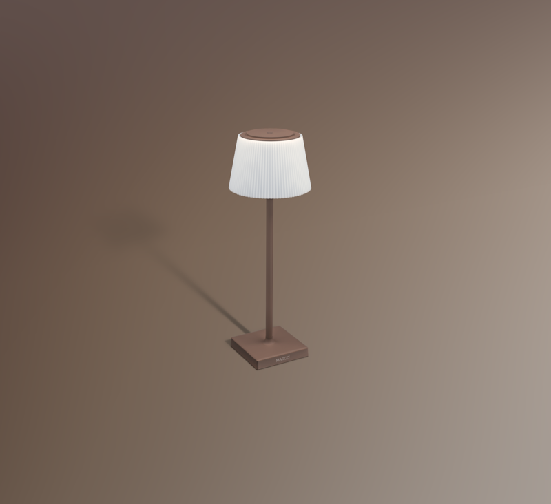 Margò | Candeeiro de Mesa sem Fios LED 4W 200lm 3000K Castanho