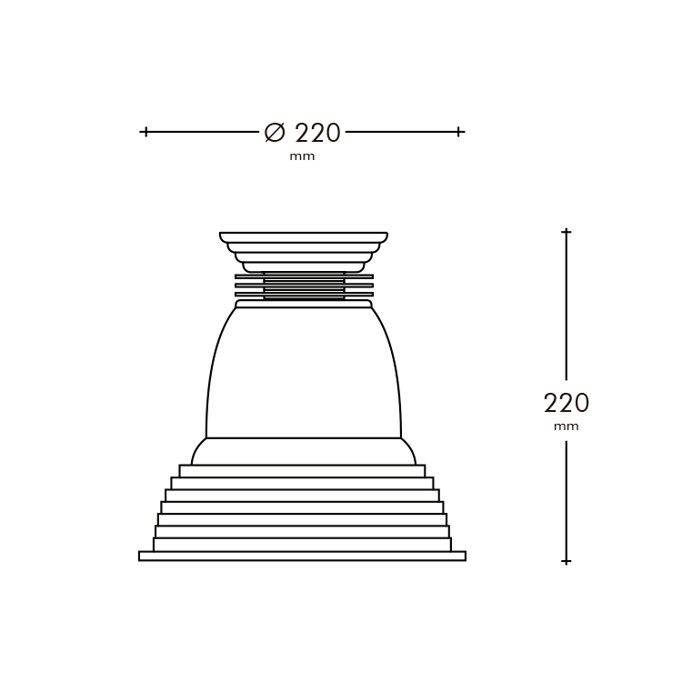 Abajur de Silicone para Candeeiro de Tecto