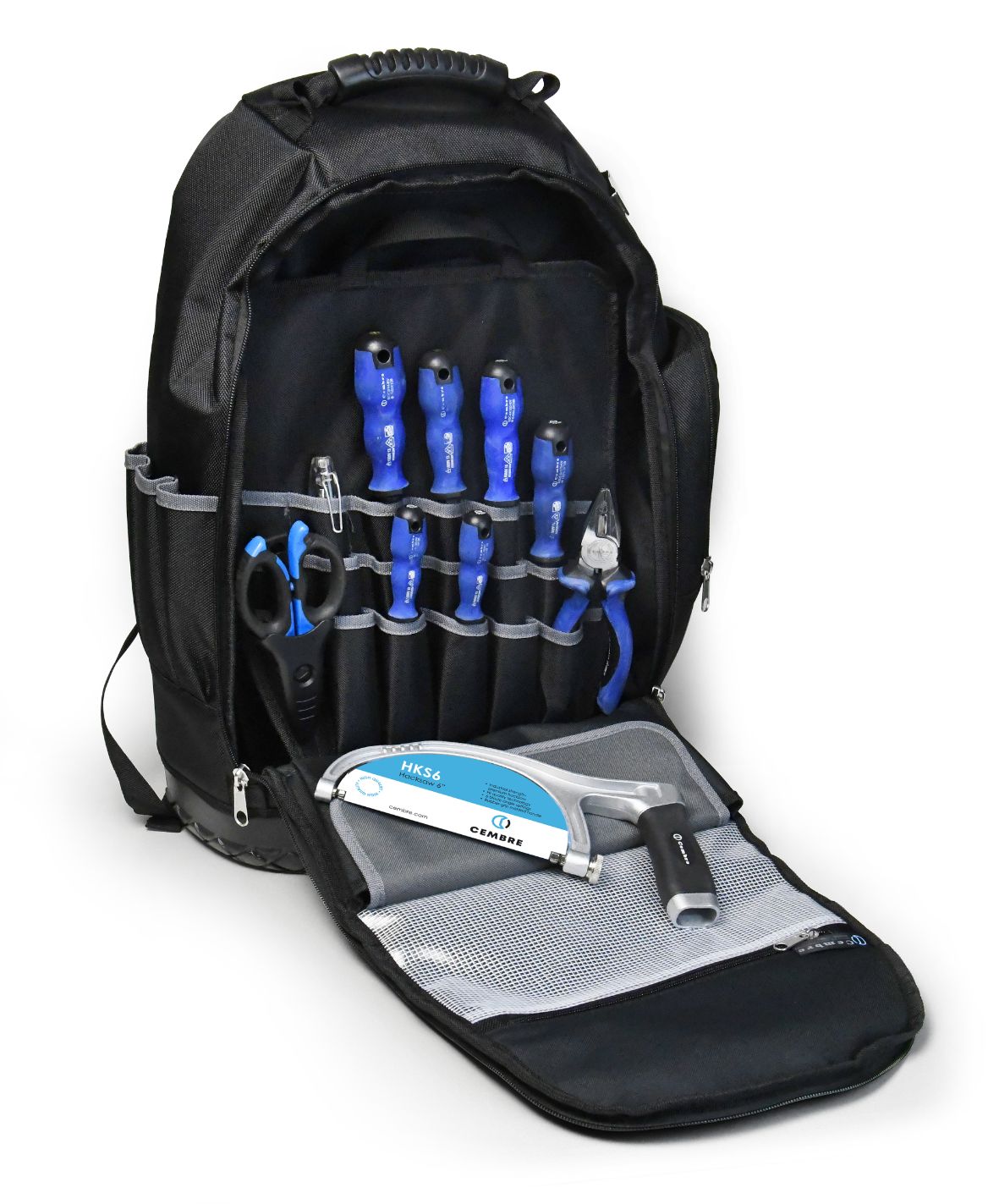Kit Mochila de Ferramentas Equipada + Multímetro HT211 + Pinça Amperimétrica HT7005