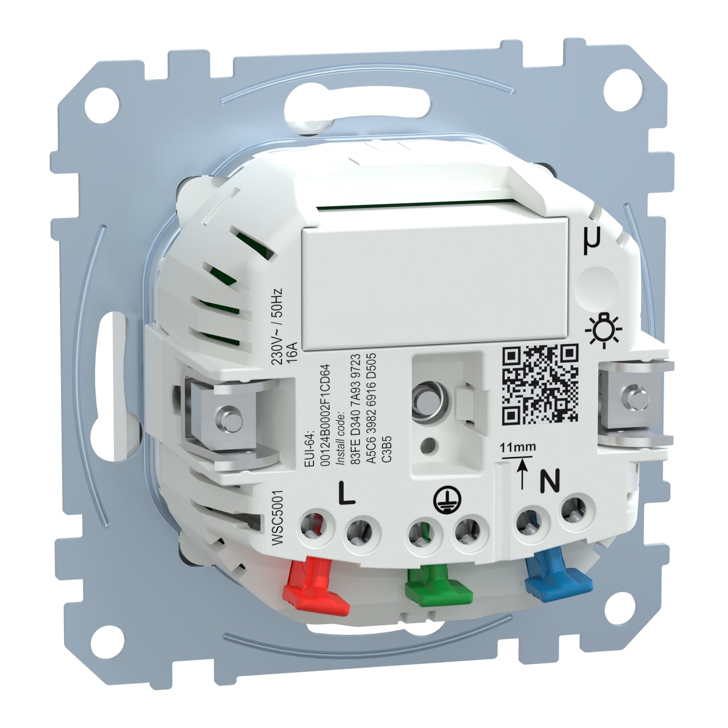 Tomada Encastrar M-Elegance Wiser Branco Ativo