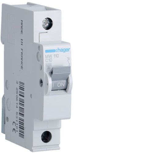 Disjuntor 1P 10A C 3kA 1 Módulo