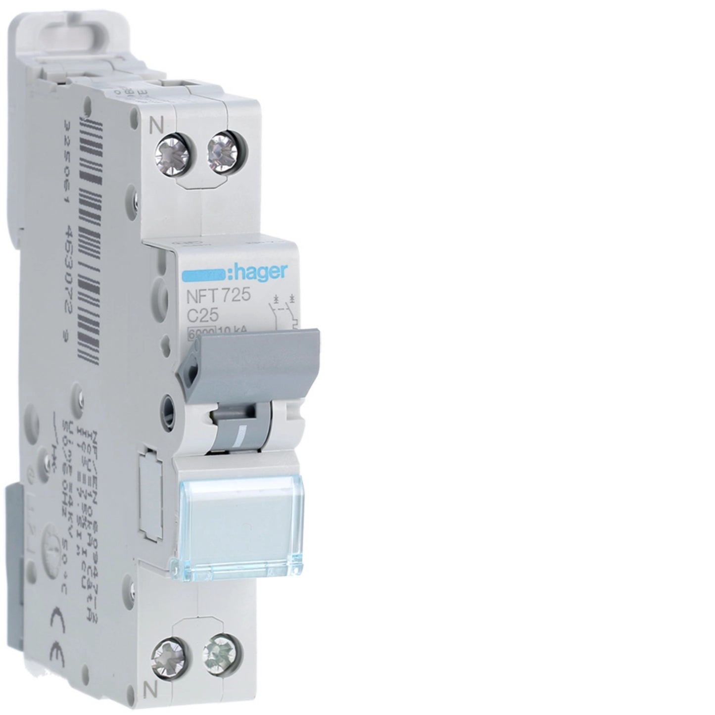 Disjuntor 1P+N 25A C 6/10KA 1 Módulo
