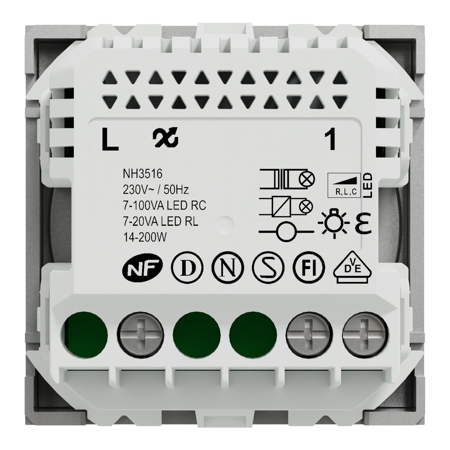 Regulador de Luz Rotativo Nova Unica Wiser Alumínio