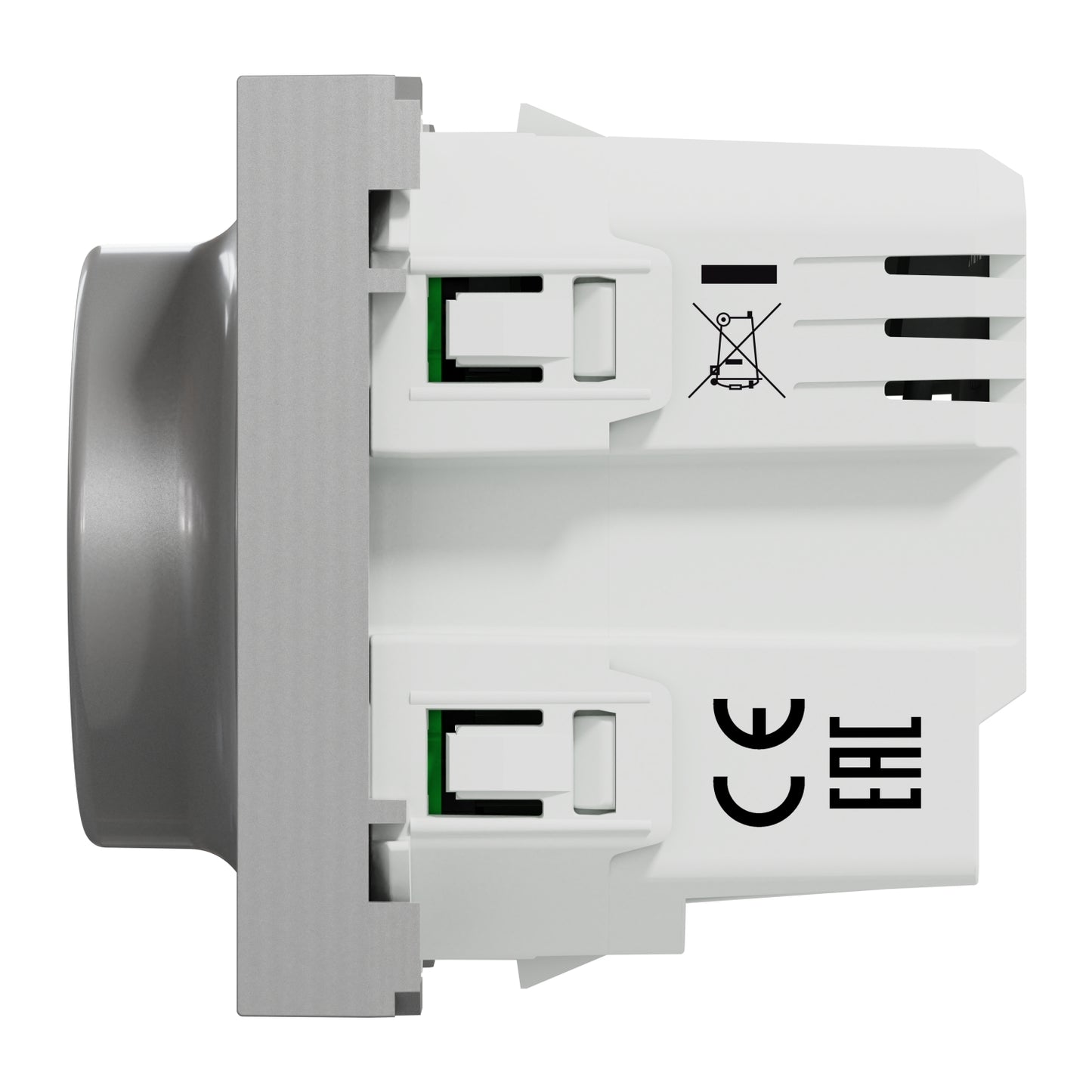 Regulador de Luz Rotativo Nova Unica Wiser Alumínio