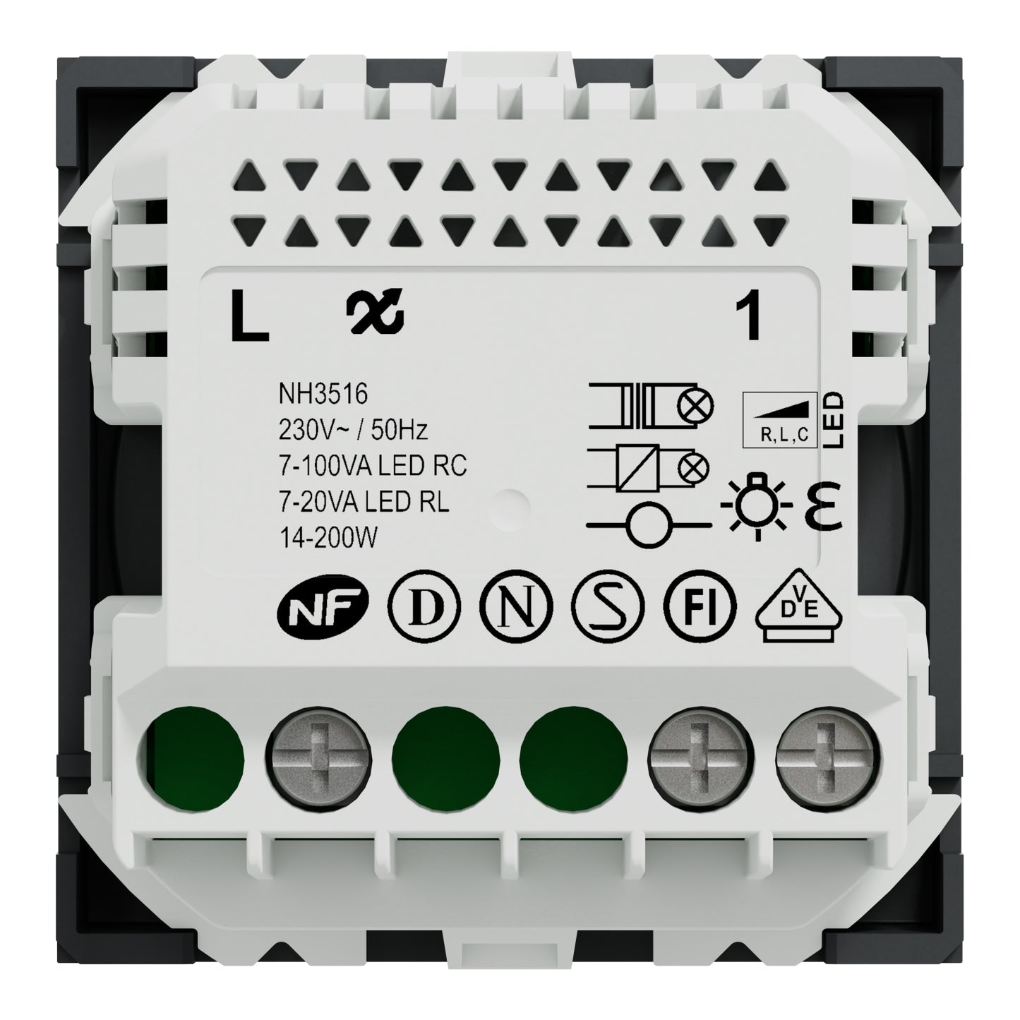 Regulador de Luz Rotativo Nova Unica Wiser Antracite