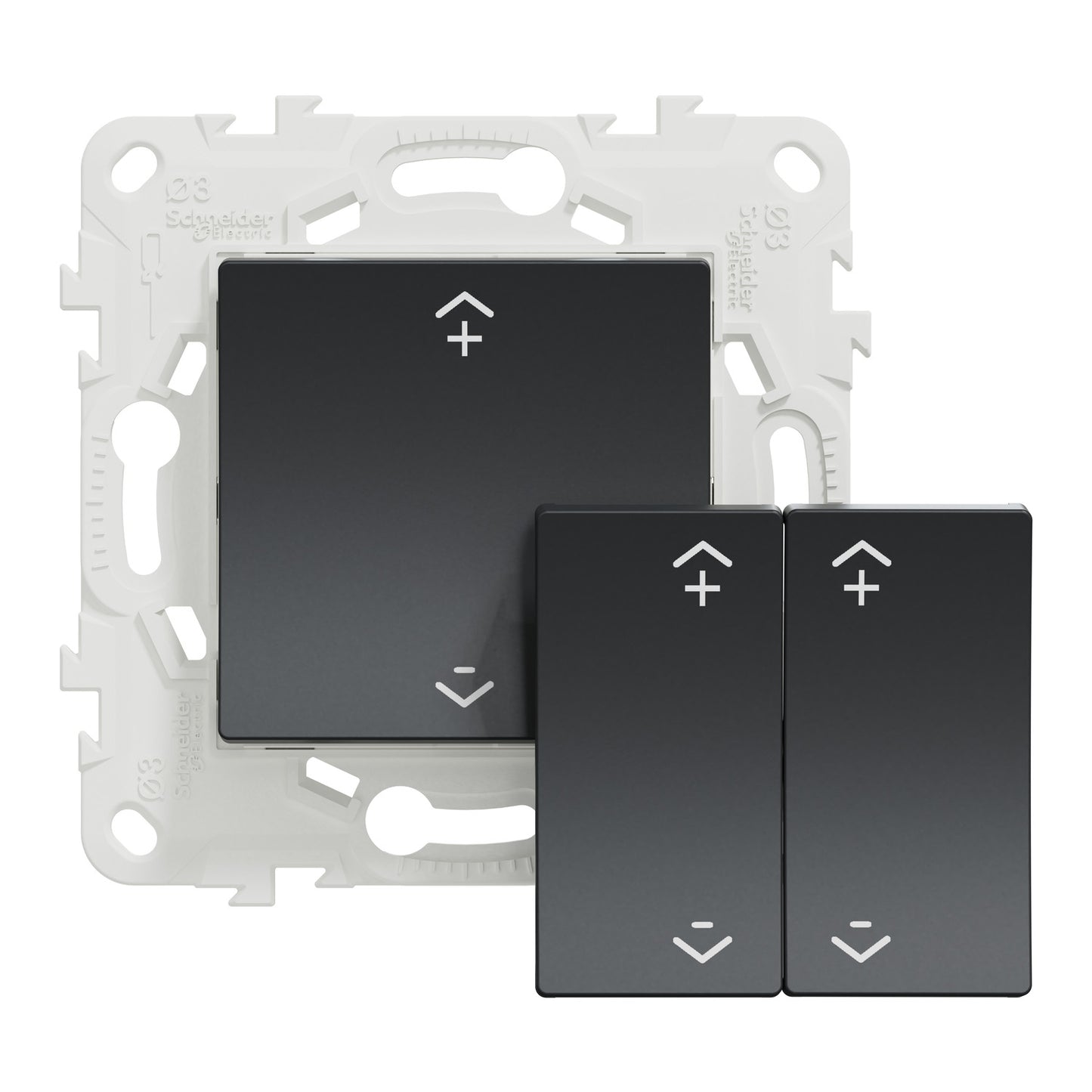 Interruptor Sem Fios Wiser Nova Unica Antracite