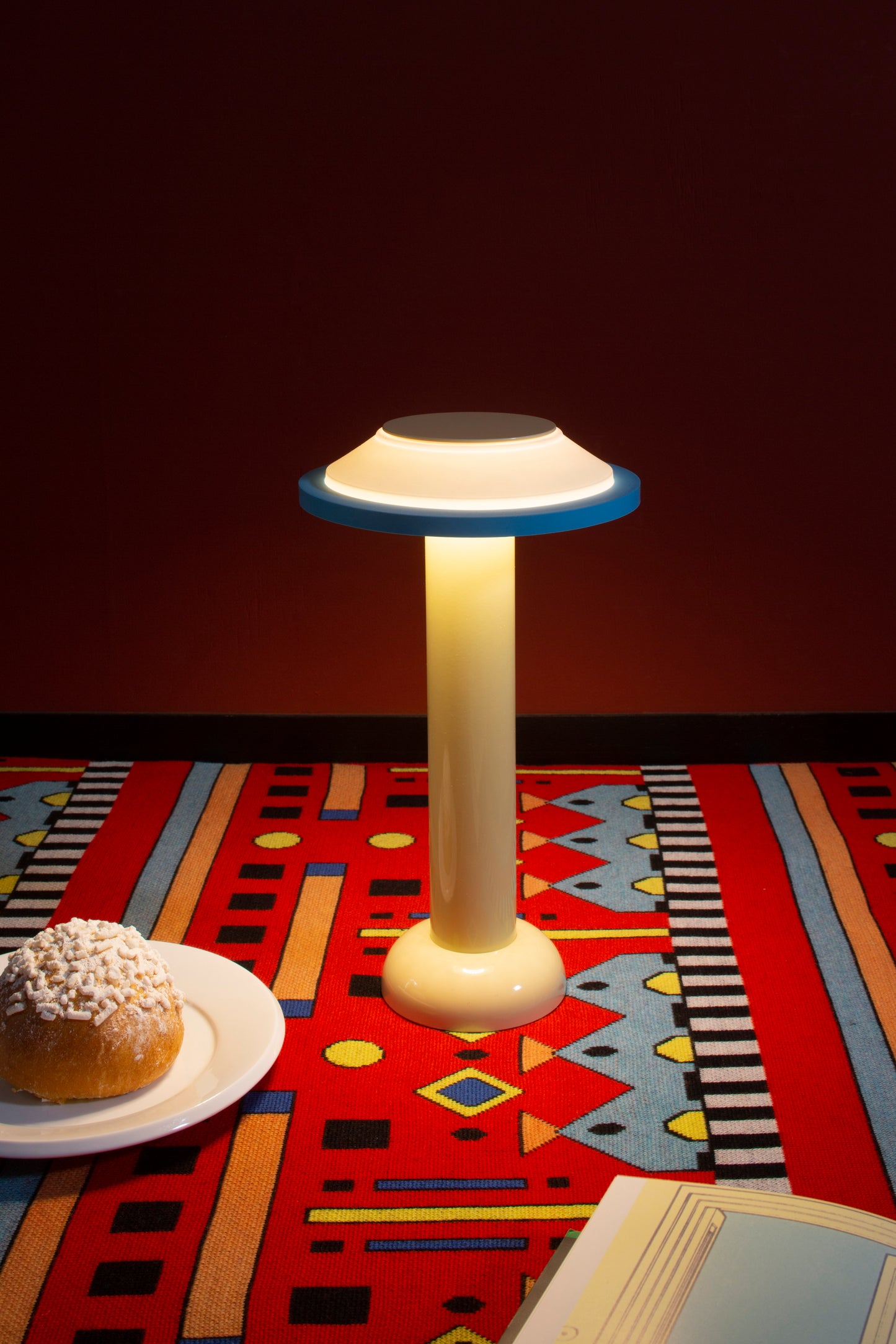 Candeeiro de Silicone sem Fios LED 3W Amarelo e Azul