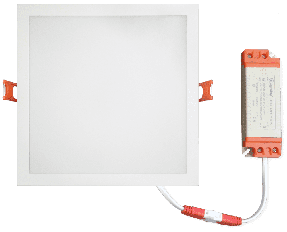 Downlight LED Quadrado Encastre Branco 40W 4000LM & CCT ajustável