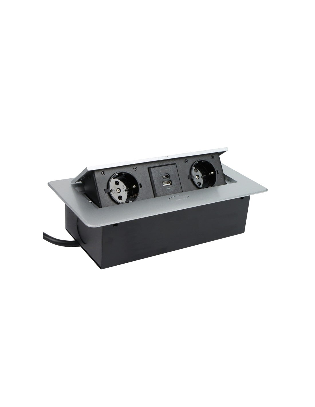 Kombi Box USB com Cabo 3m Alumínio
