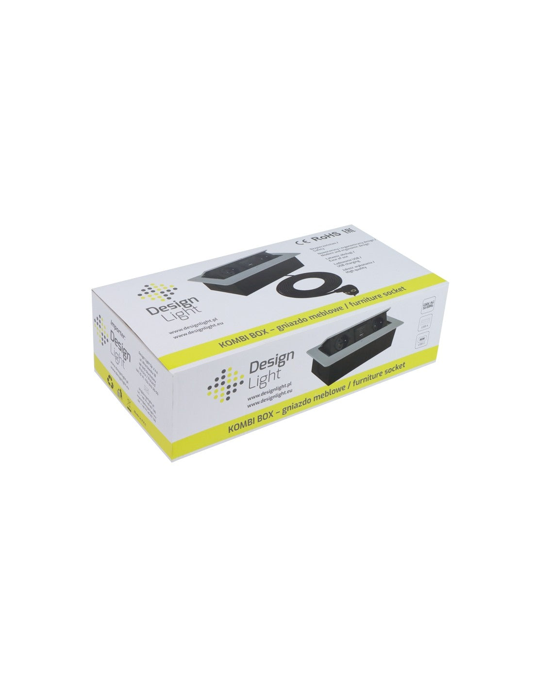 Kombi Box USB com Cabo 3m Preto
