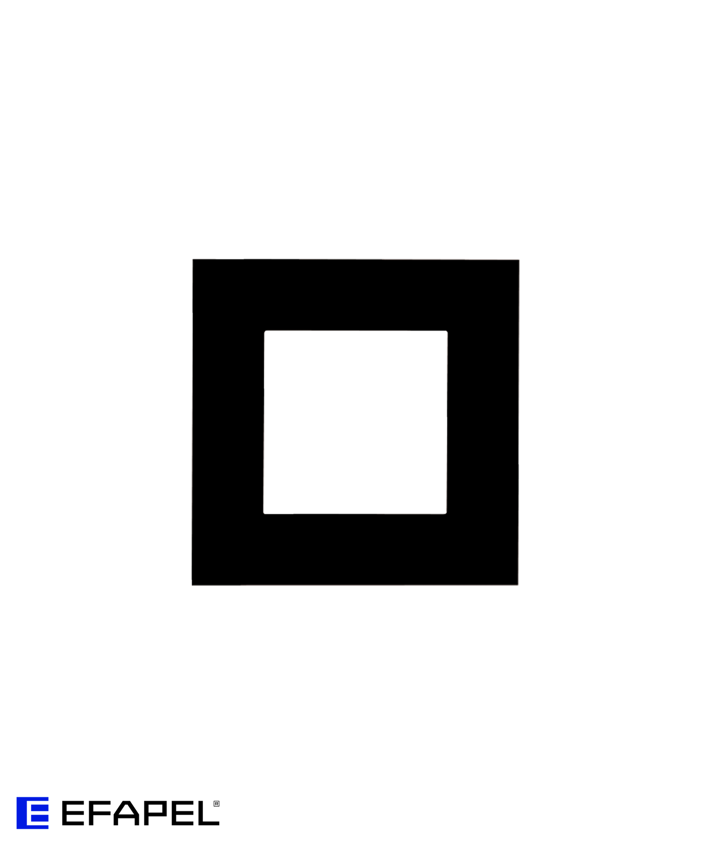 Espelho Simples Preto Mate