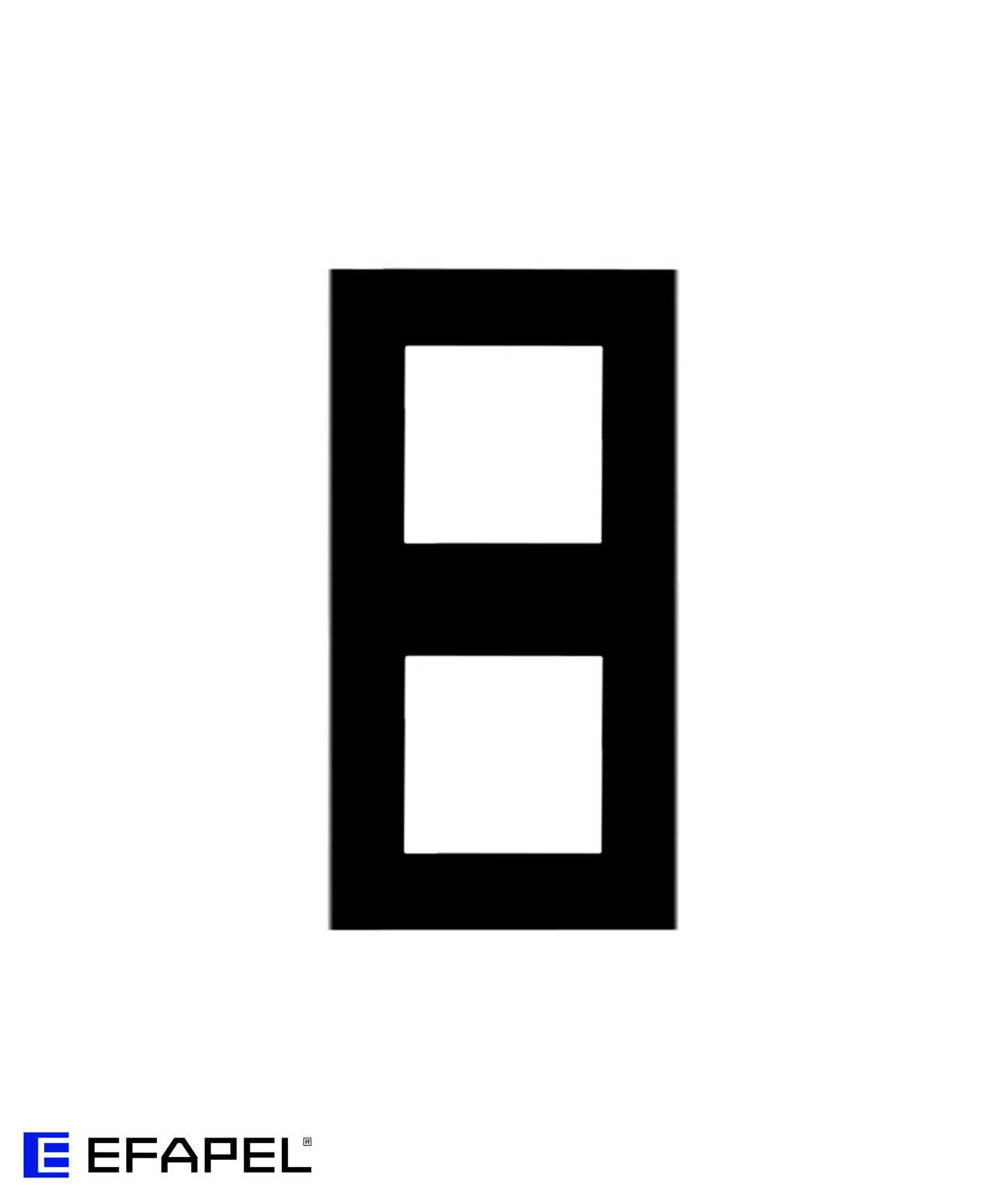 Espelho Duplo Preto Mate (horizontal/vertical)