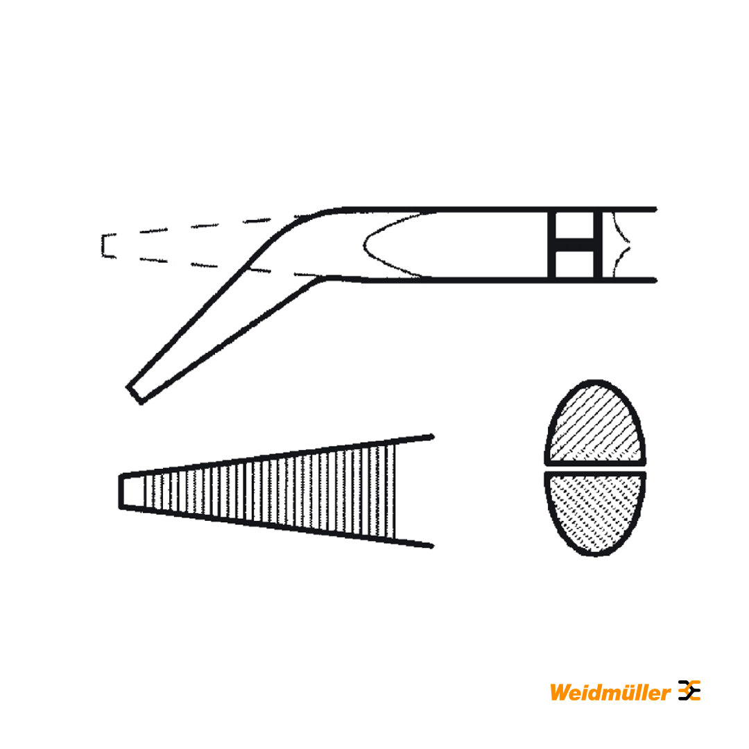 Alicate de Pontas Longas Curvas FRZ SG 200 Red-Line