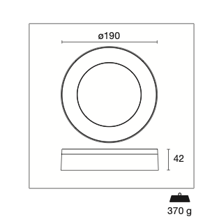 Omnia OMR | Candeeiro de Parede&Tecto LED 6W 600lm Branco (3000K/4000K)