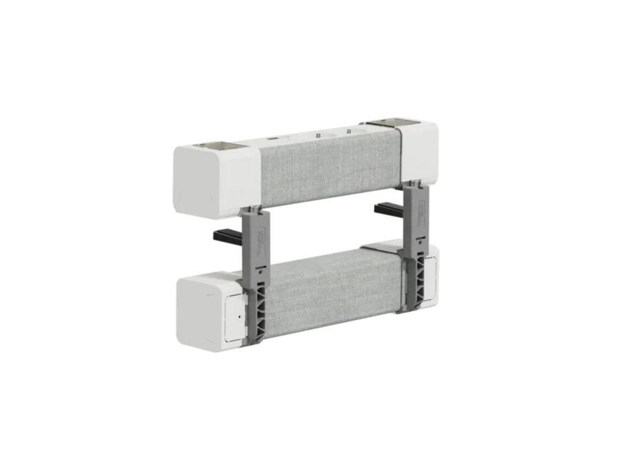 Dual Kit 2 2PT /USB A+C / RJ Branco e Alumínio