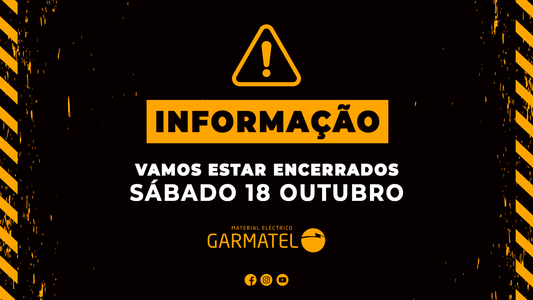⚠️ Sábado, 18 de Outubro estaremos encerrados! ⚡