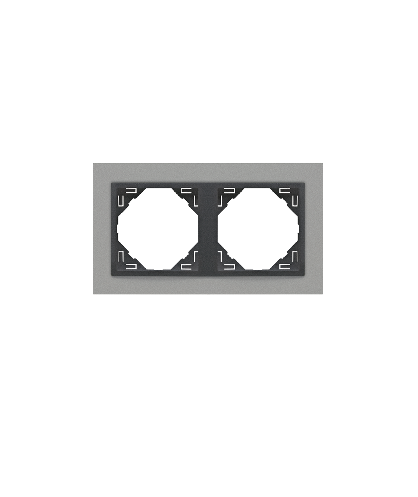 Espelho Duplo Alumina/Gris