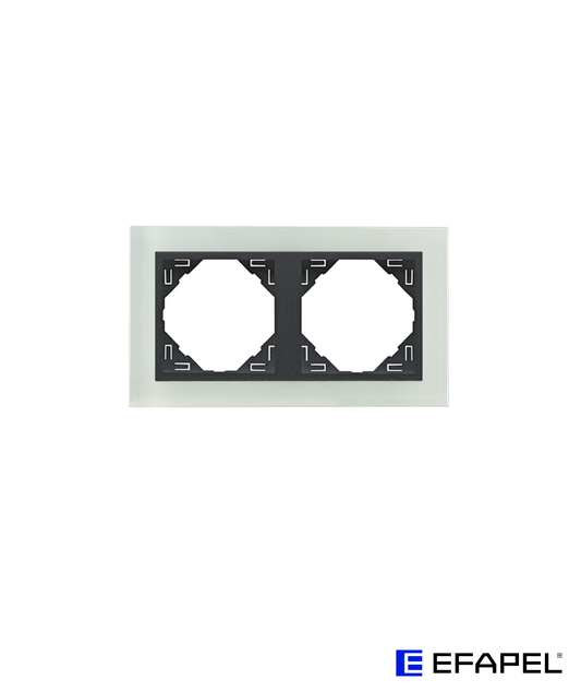 Espelho Duplo Cristal/Gris