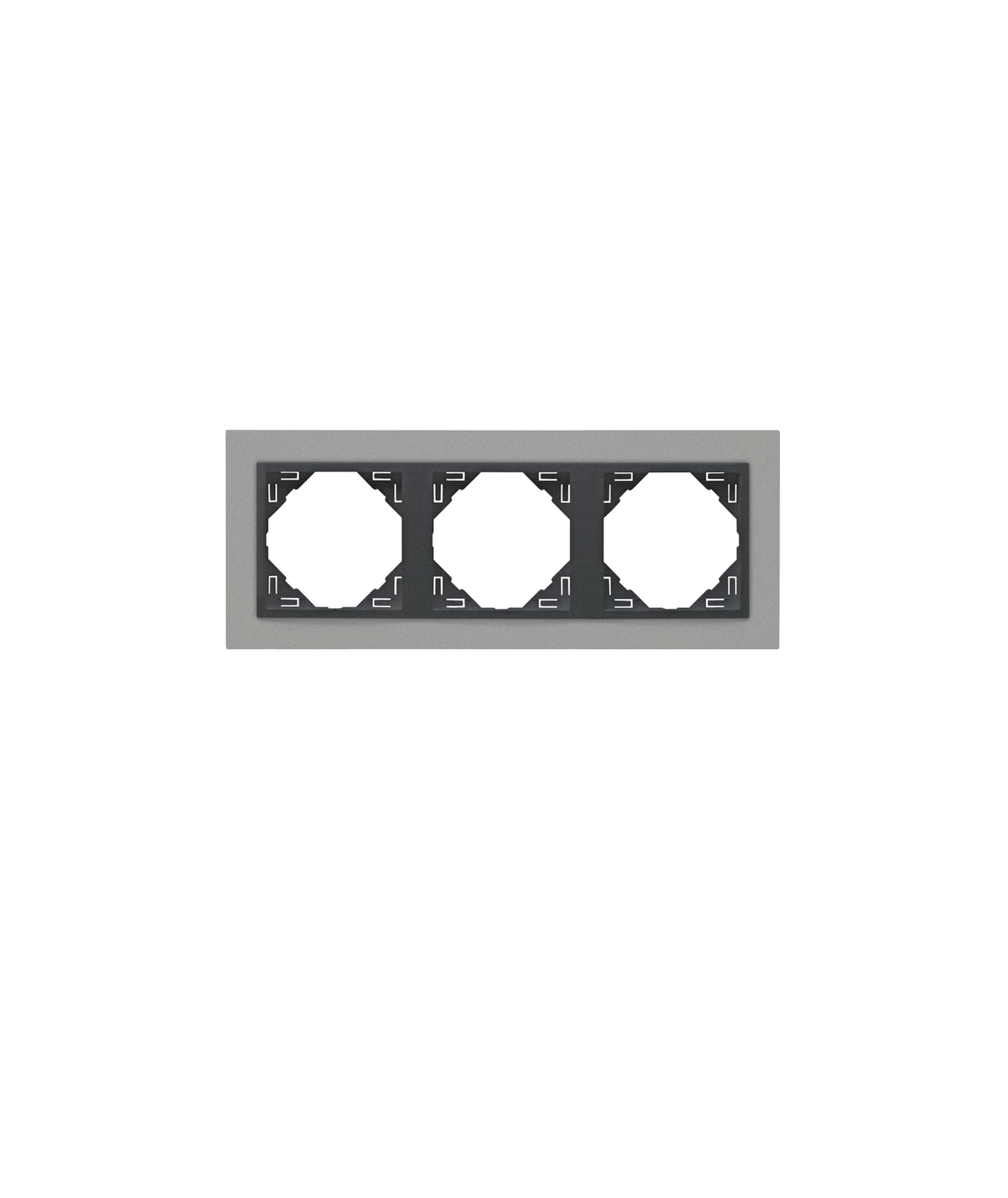 Espelho Triplo Alumina/Gris