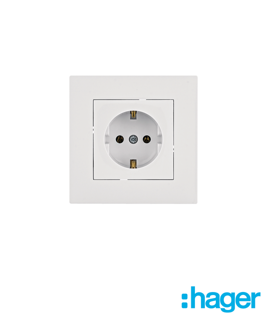 Lumina Intense - Tomada Schuko + Quadro Branco