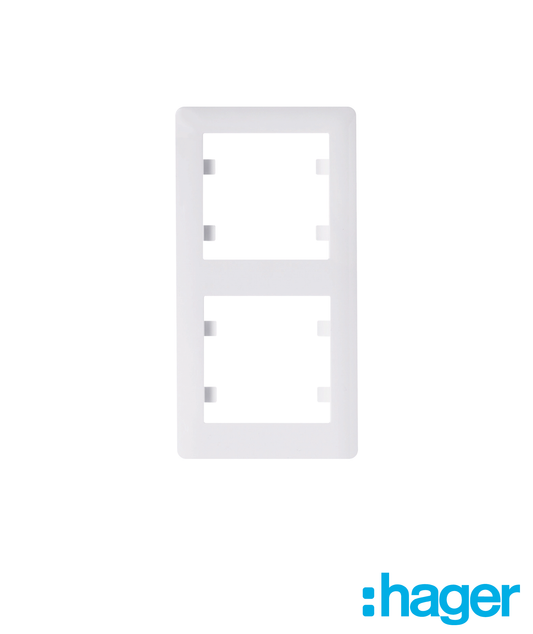 Lumina - Quadro Duplo Vertical Branco