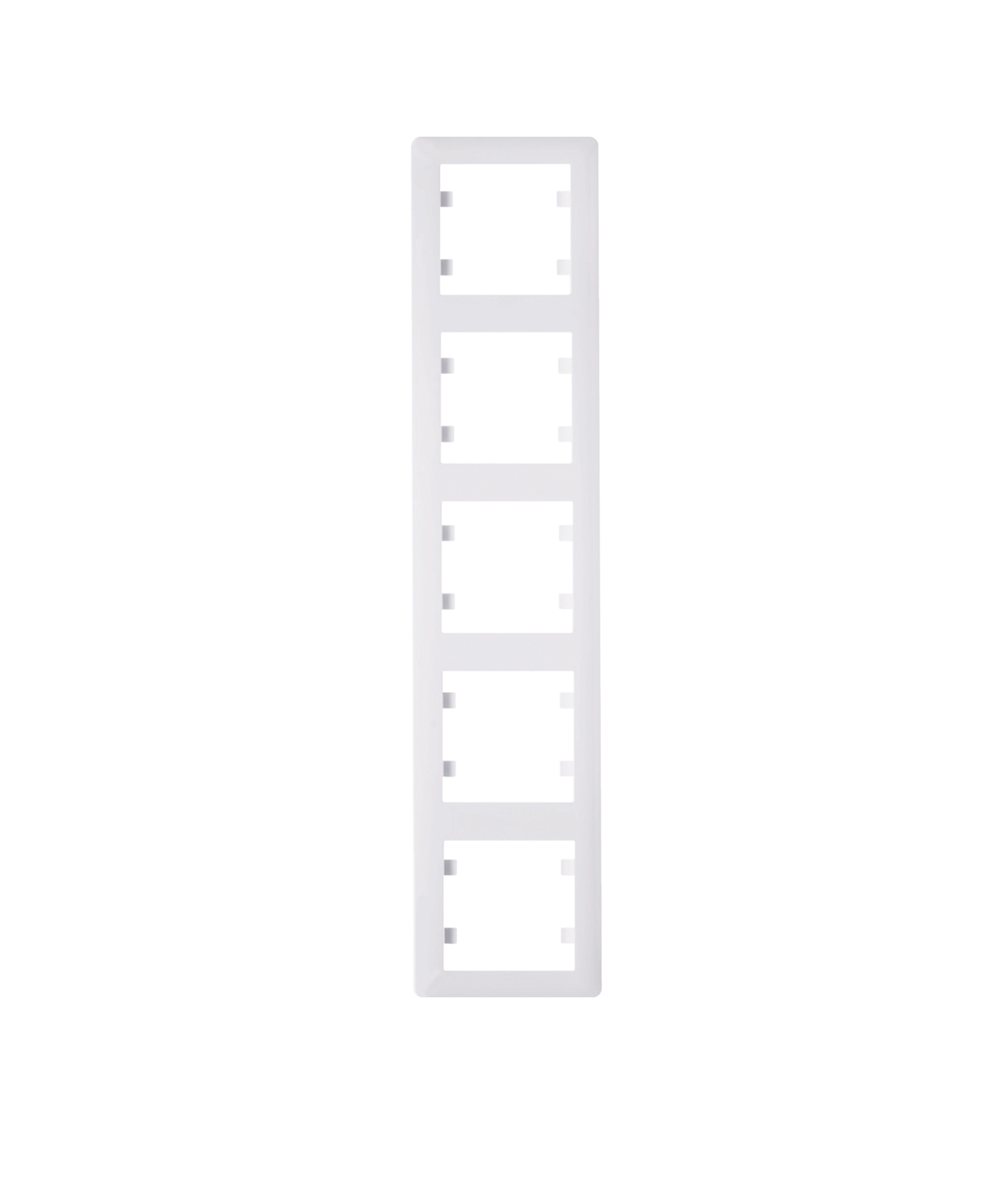Lumina - Quadro Quíntuplo Vertical Branco