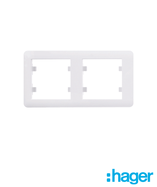 Lumina - Quadro Duplo Horizontal Branco