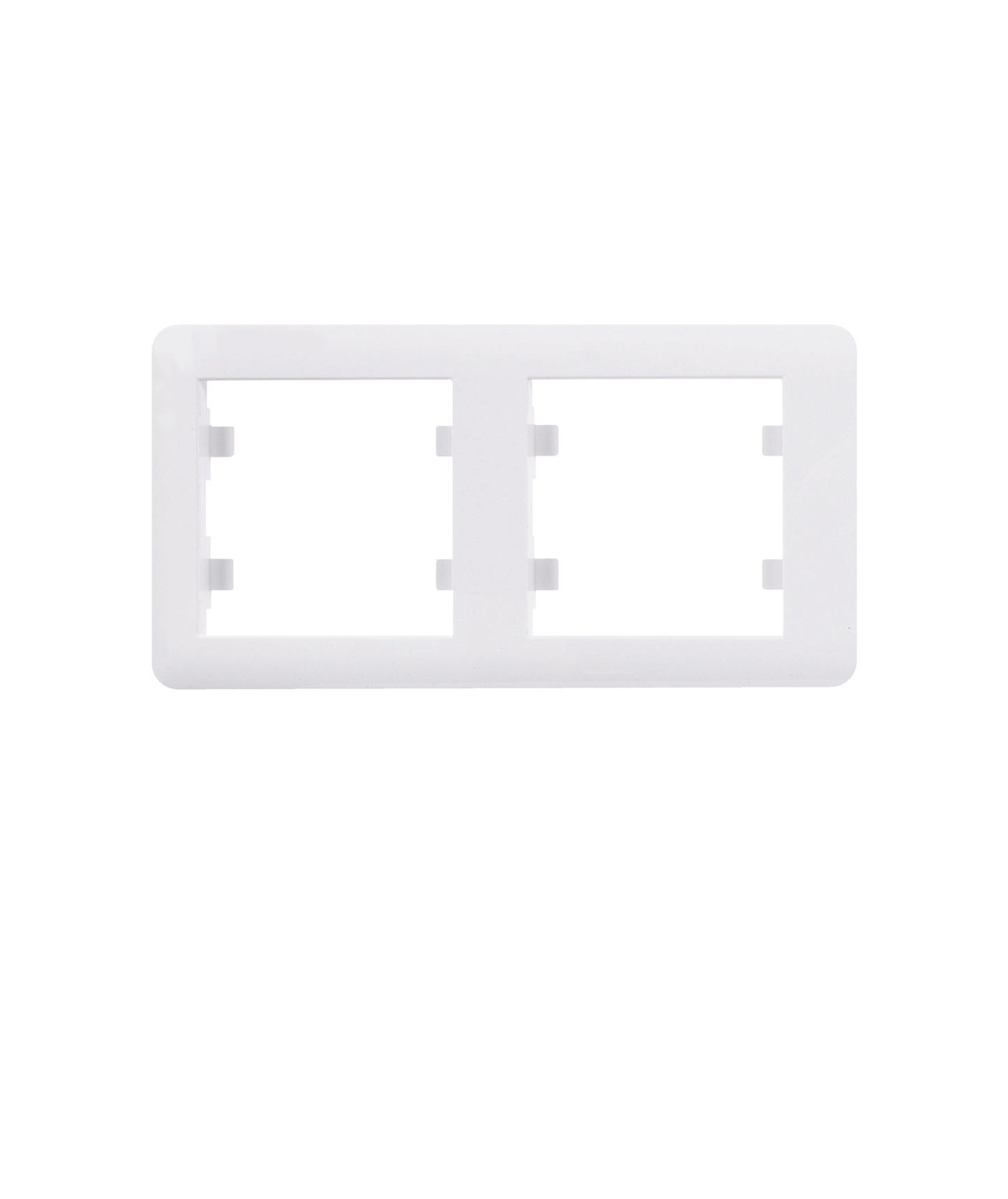 Lumina - Quadro Duplo Horizontal Branco