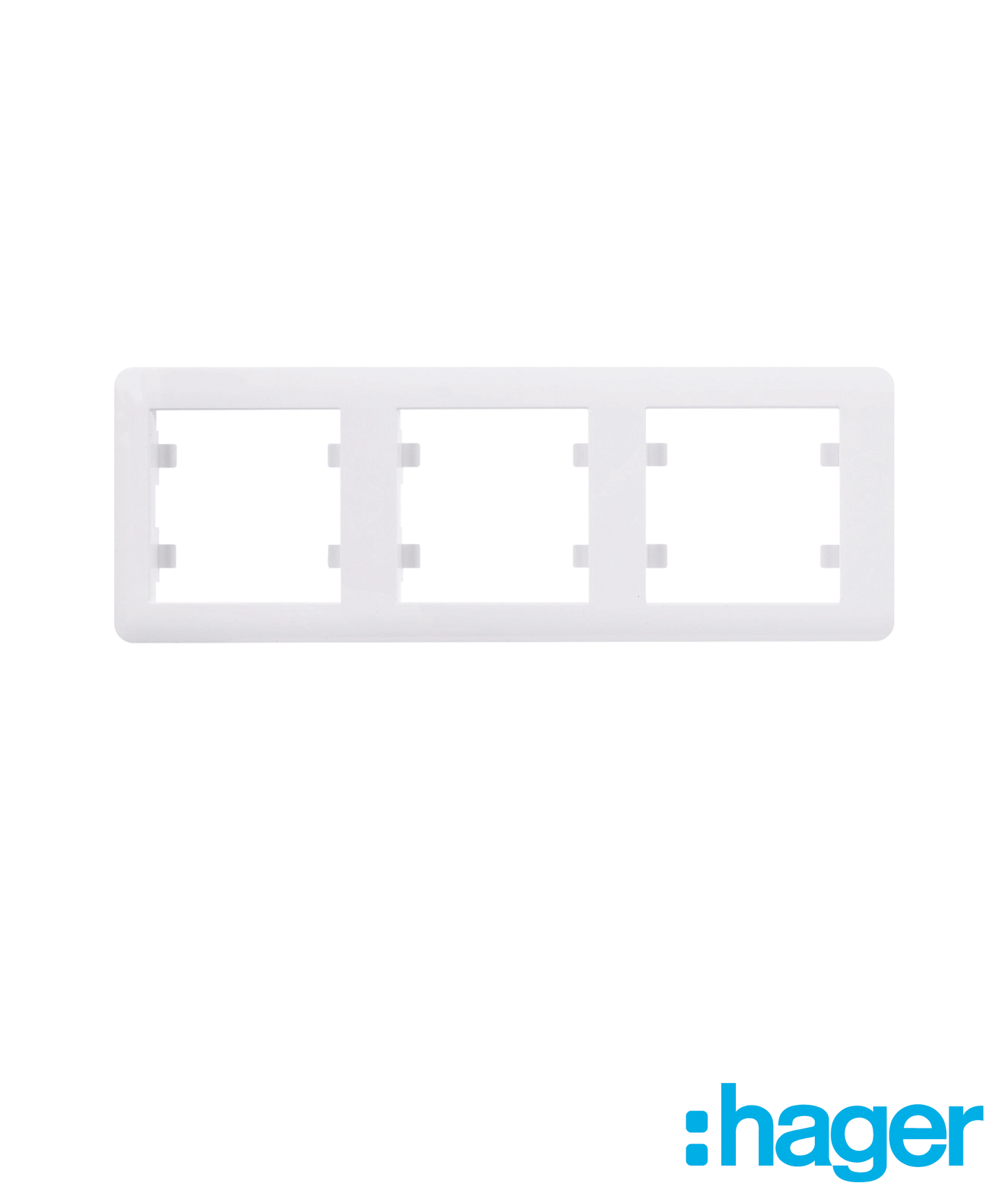 Lumina - Quadro Triplo Horizontal Branco