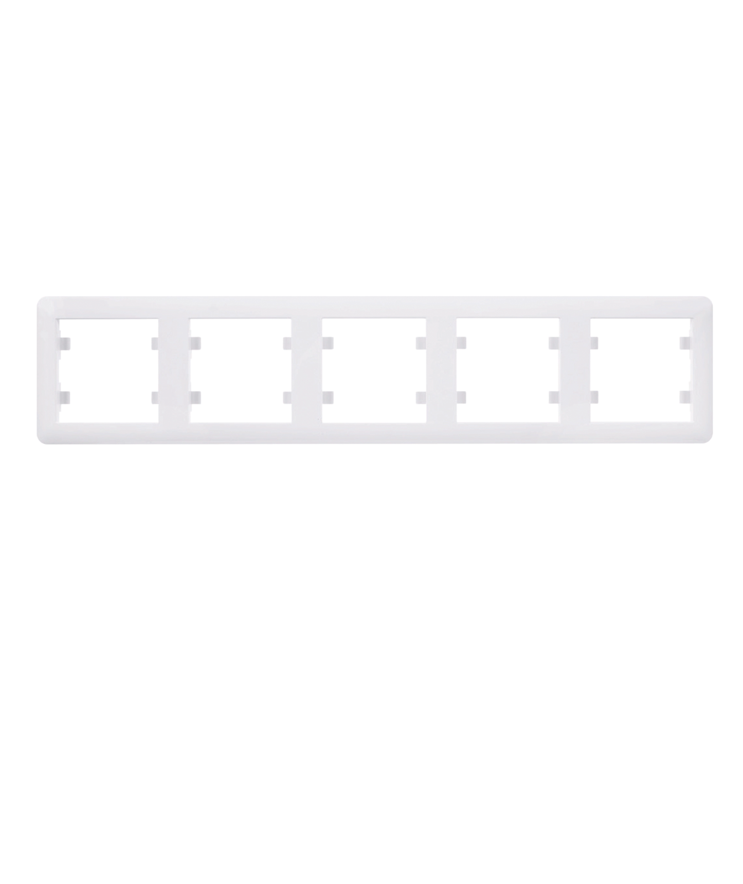Lumina - Quadro Quíntuplo Horizontal Branco