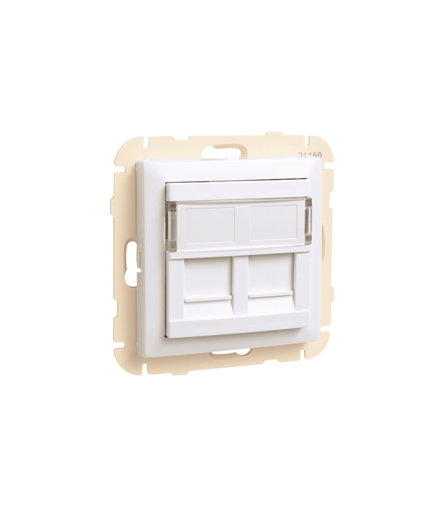 Aro com Módulo Duplo para Conetores RJ45
