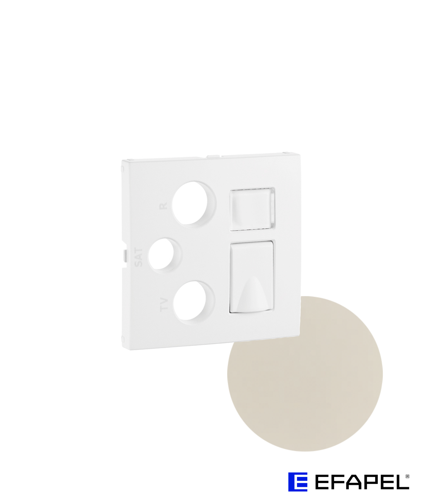 Centro para Tomadas Mistas R-TV-SAT-RJ45 / R-TV-SAT-RJ45-FO