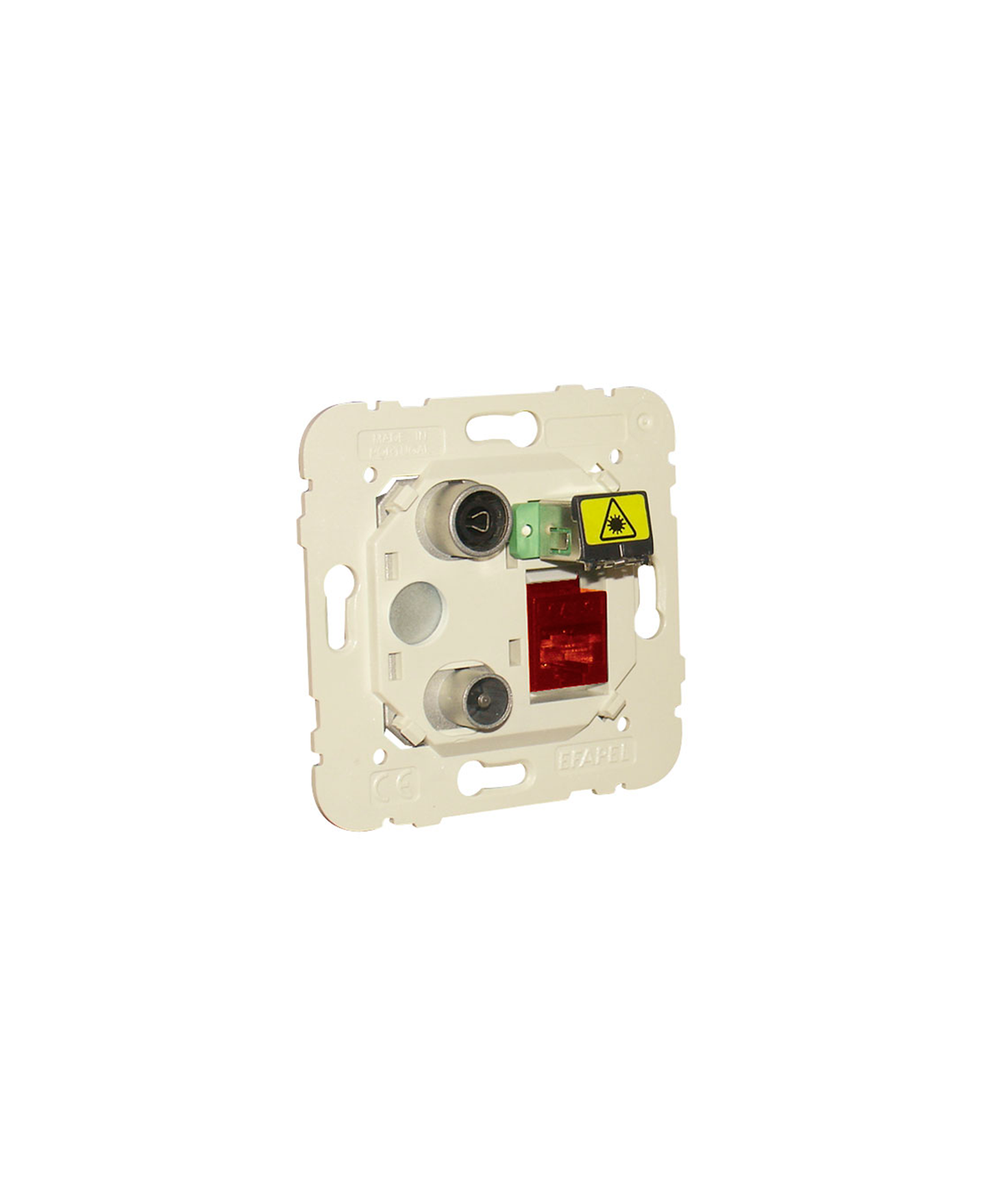 Tomada Mista R - TV - RJ45 Cat. 6 UTP - FO SC-APC Estrela