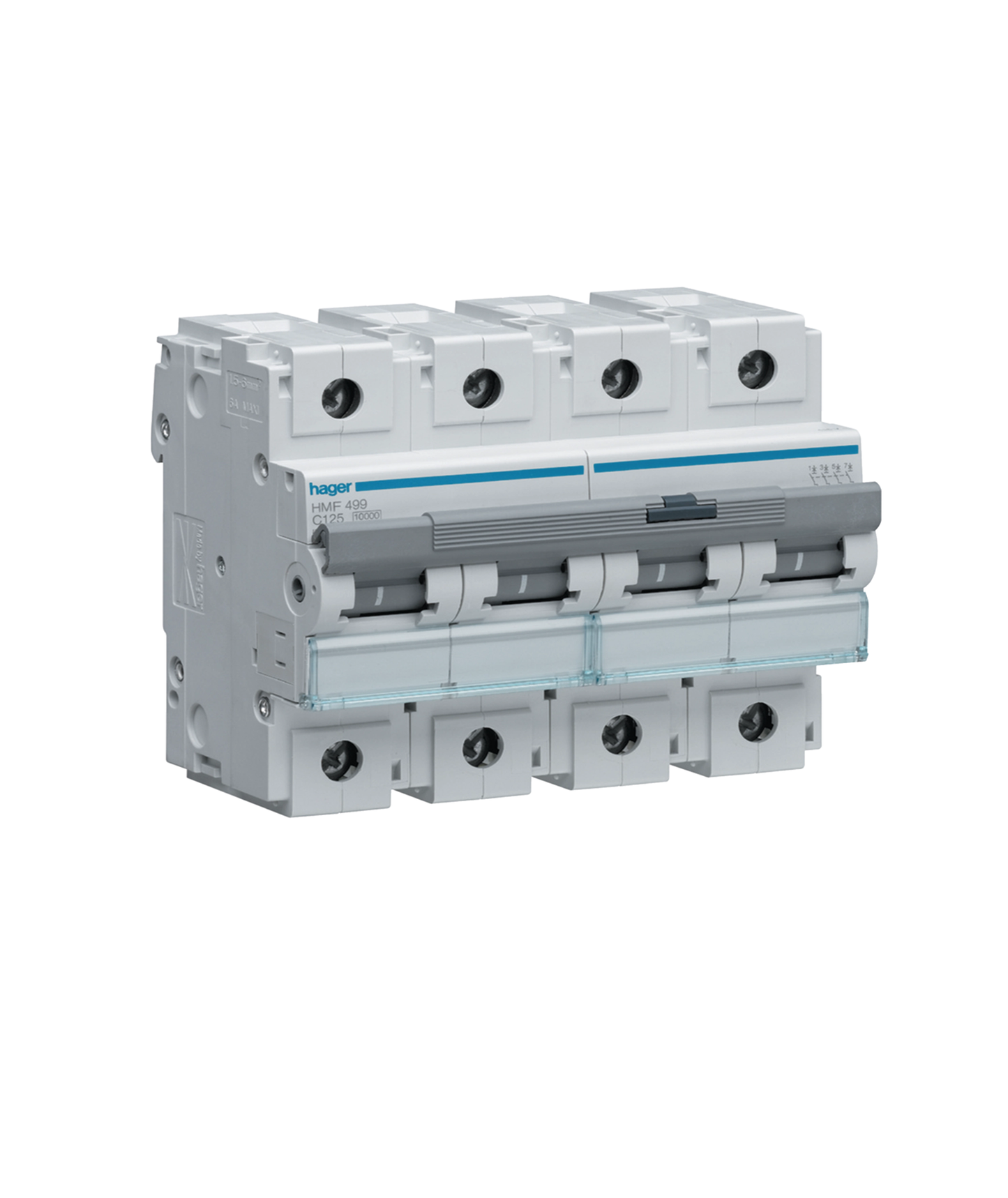 Disjuntor 4P 125A C 10kA 6 Módulos