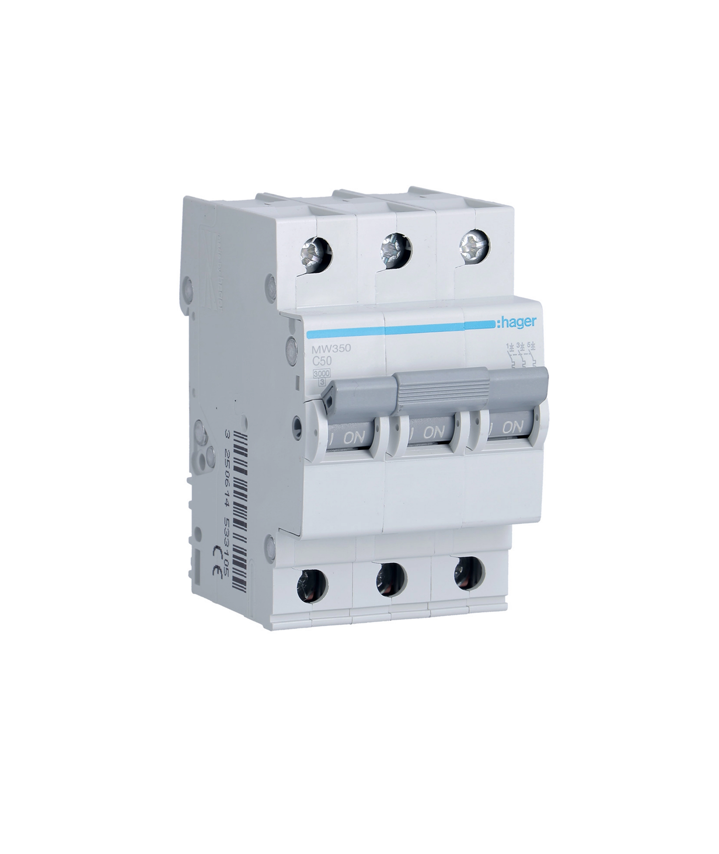 Disjuntor 3P 50A C 3kA 3 Módulos