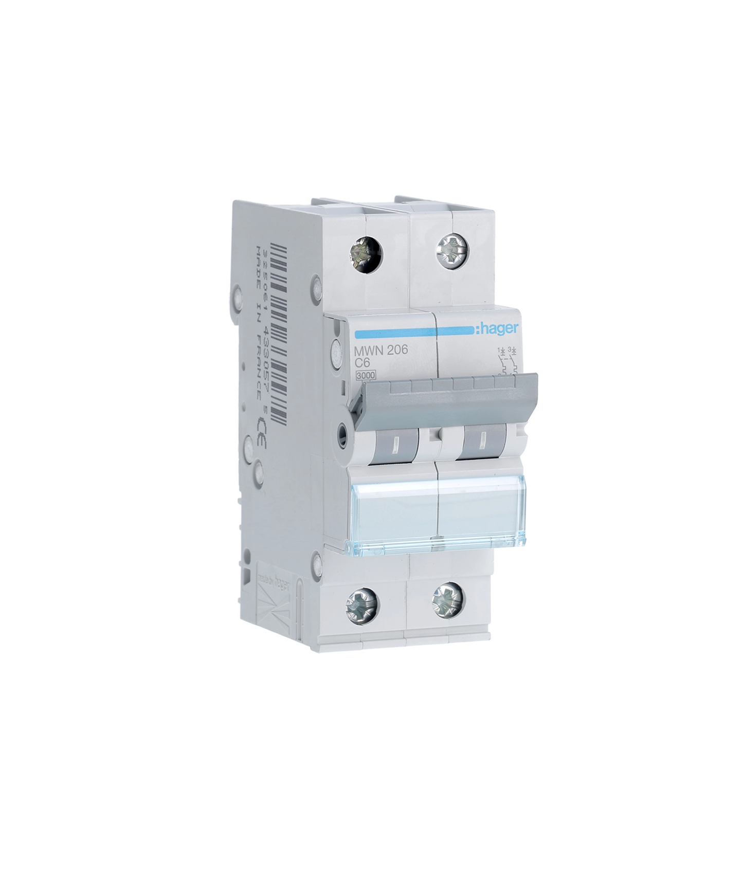 Disjuntor 2P 6A C 3kA 2 Módulos