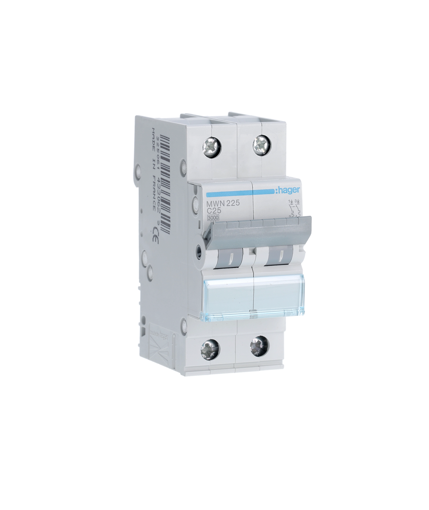 Disjuntor 2P 25A C 3kA 2 Módulos