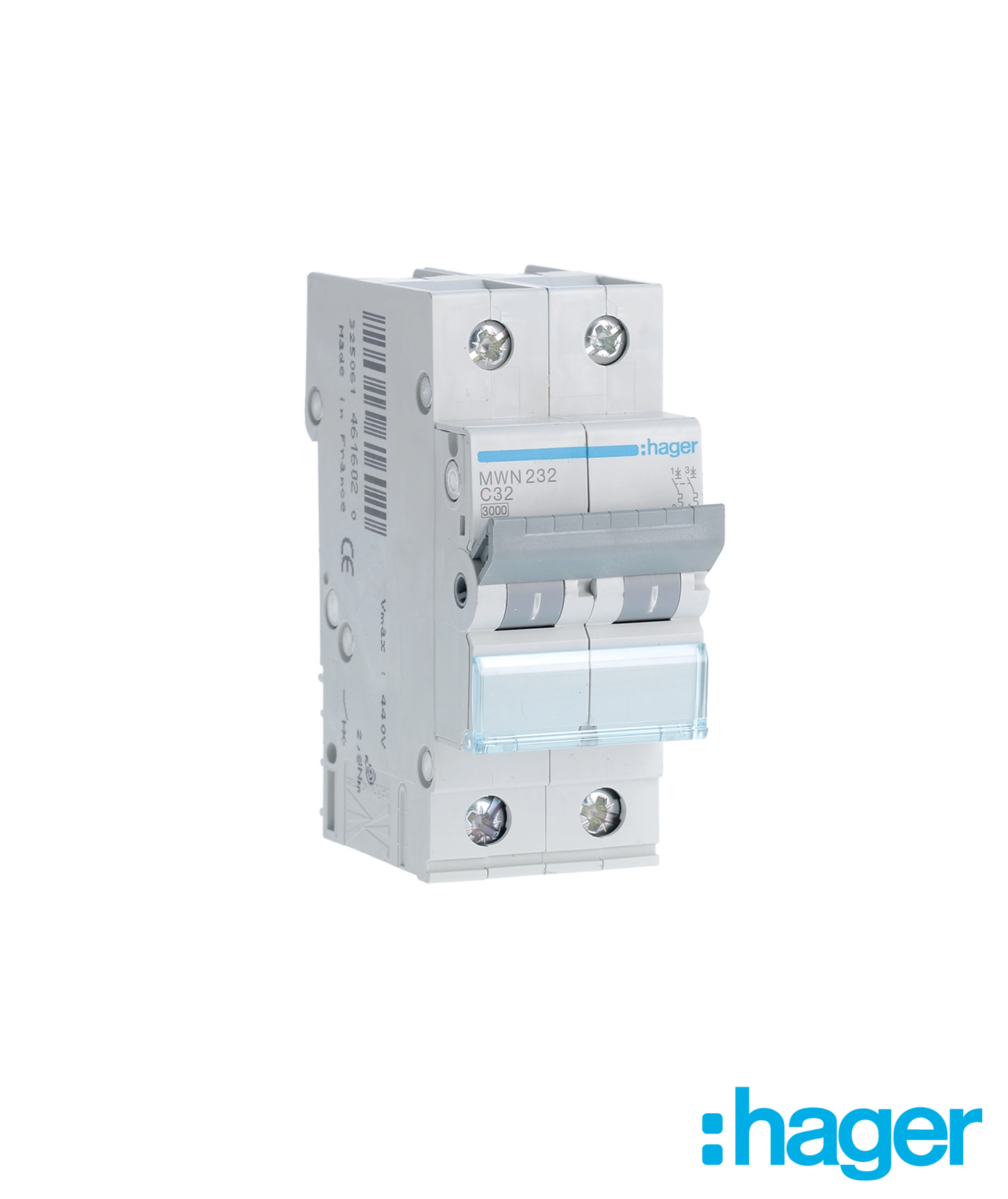 Disjuntor 2P 32A C 3kA 2 Módulos