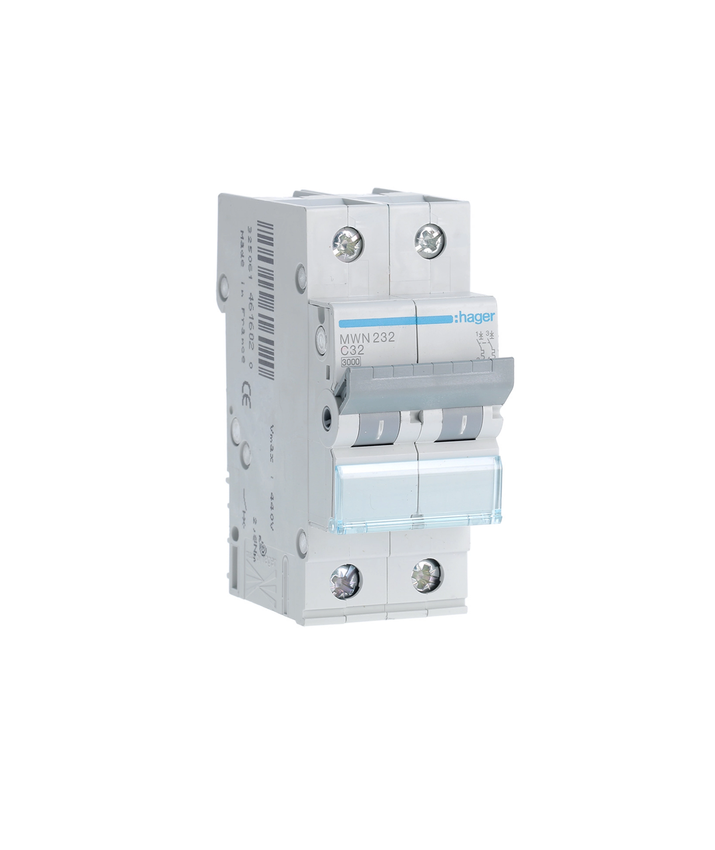 Disjuntor 2P 32A C 3kA 2 Módulos