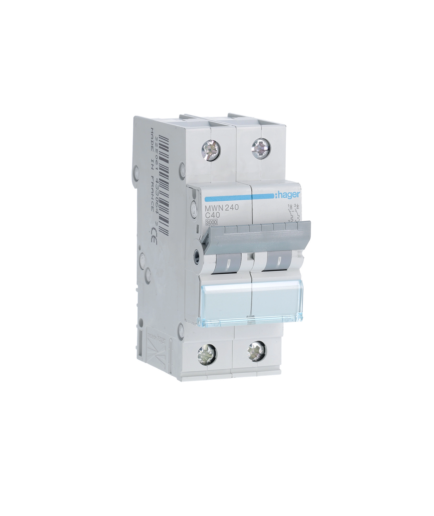 Disjuntor 2P 40A C 3kA 2 Módulos