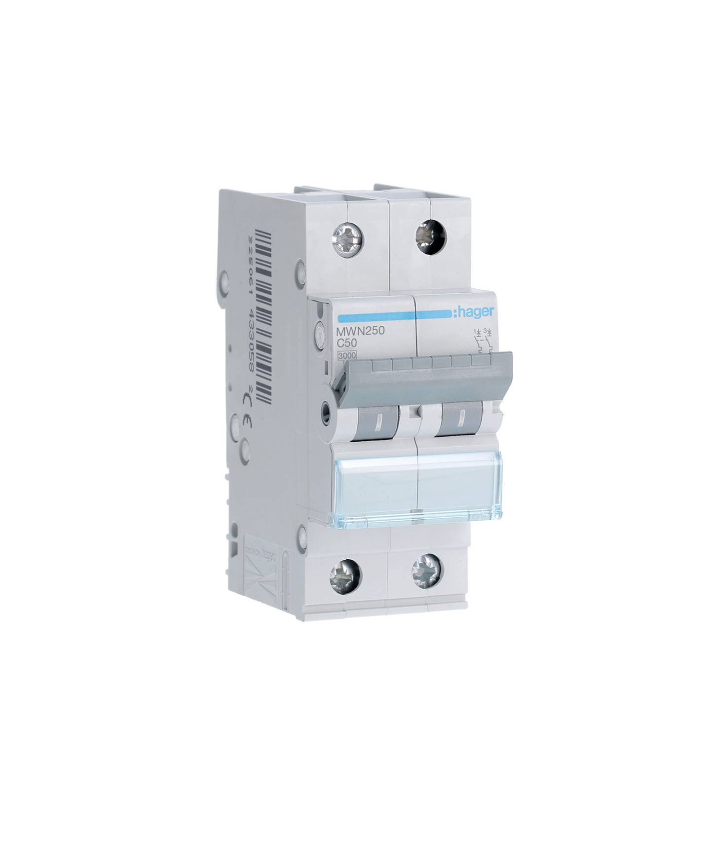 Disjuntor 2P 50A C 3kA 2 Módulos