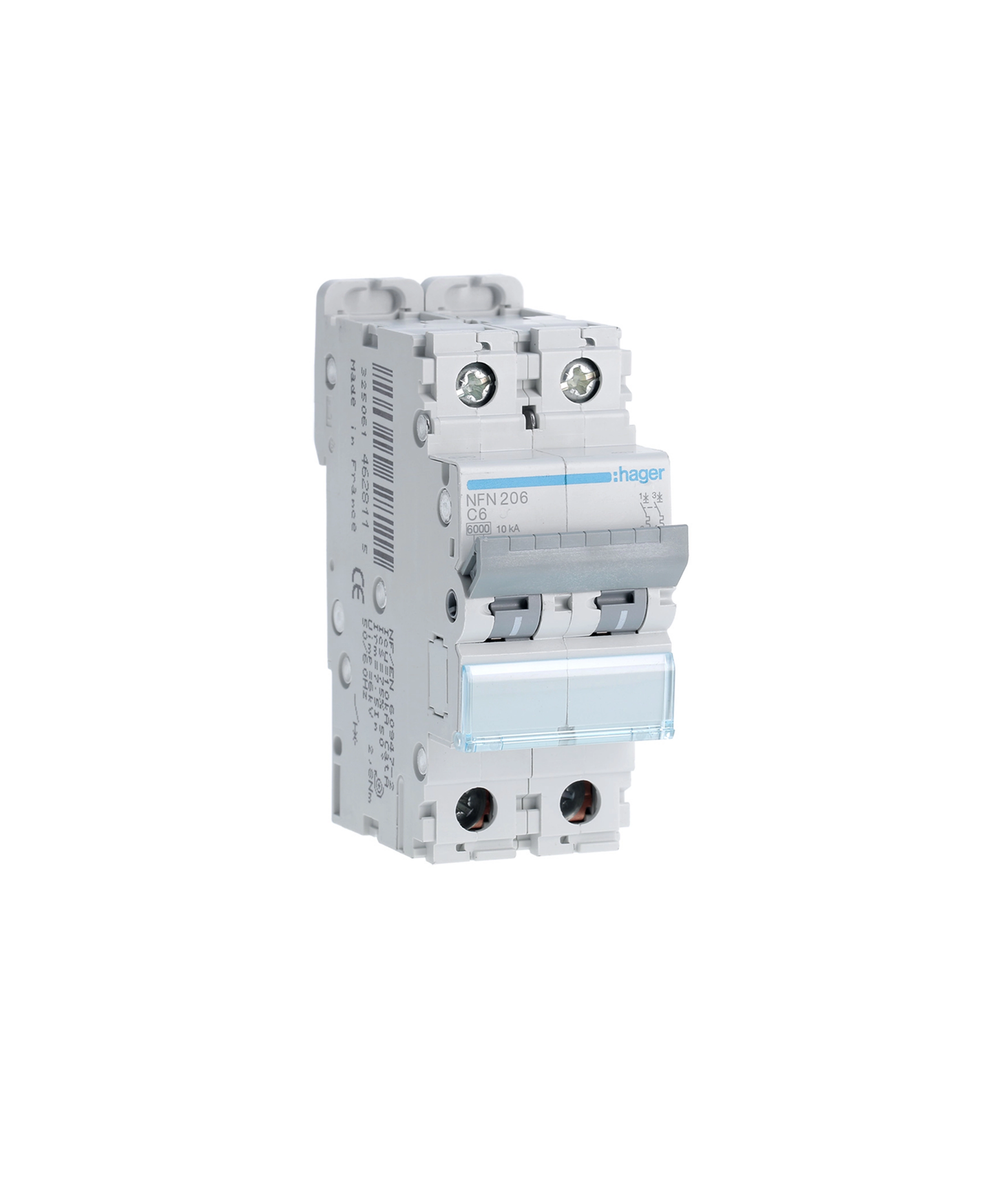 Disjuntor 2P 6A C 6/10kA 2 Módulos