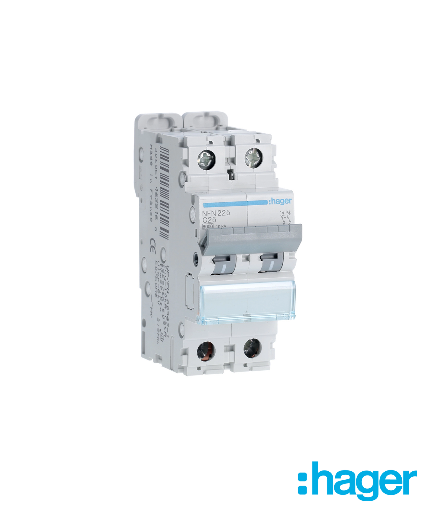 Disjuntor 2P 25A C 6/10kA 2 Módulos