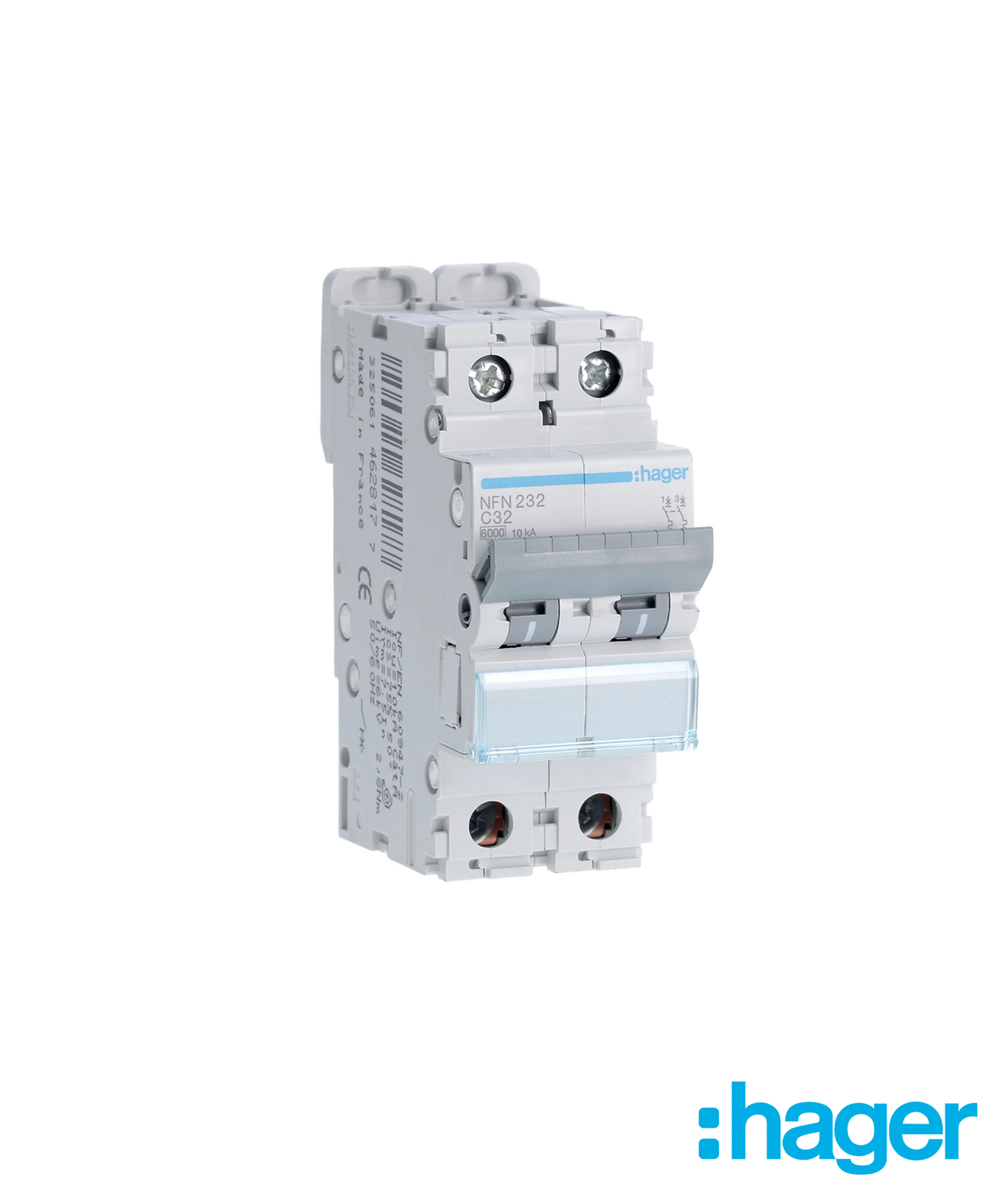 Disjuntor 2P 32A C 6/10kA 2 Módulos