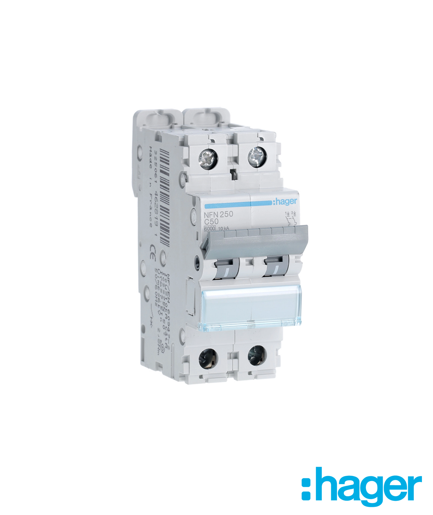 Disjuntor 2P 50A C 6/10kA 2 Módulos