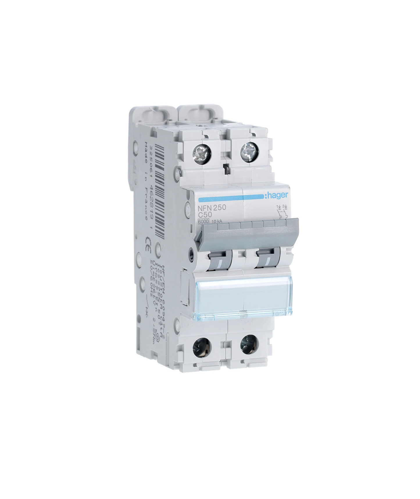 Disjuntor 2P 50A C 6/10kA 2 Módulos