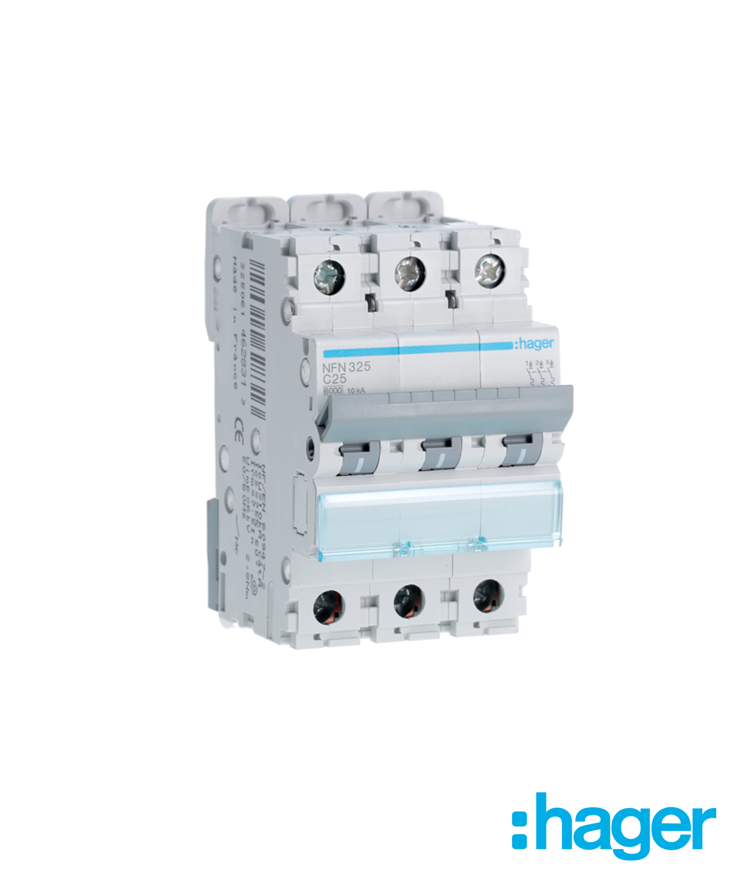 Disjuntor 3P 25A C 6/10kA 3 Módulos