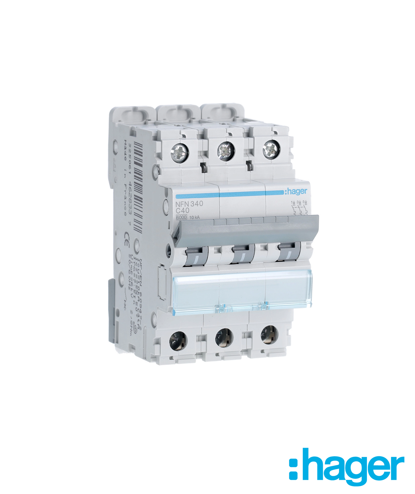 Disjuntor 3P 40A C 6/10kA 3 Módulos